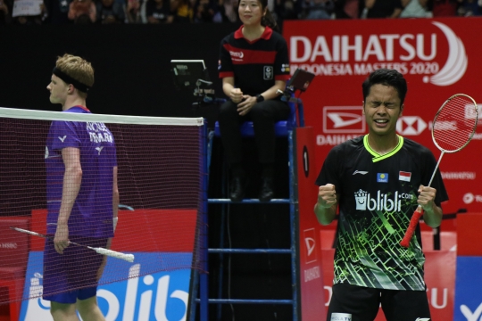 Ekspresi Anthony Ginting Raih Juara Indonesia Master 2020