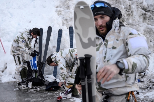 Intip Latihan Komando Militer Gunung Prancis di Mont Blanc