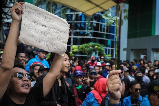 Warga Tanjung Priok Demo di Kemenkumham Terkait Ucapan Menteri Yasonna Laoly