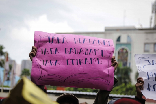 Warga Tanjung Priok Demo di Kemenkumham Terkait Ucapan Menteri Yasonna Laoly