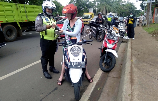 Polres Tangsel Gelar Razia Lalu Lintas untuk Tekan Kejahatan Jalanan