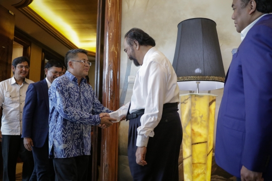 Presiden PKS Bertemu Surya Paloh di DPP NasDem