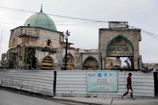 Masjid Abad 12 yang Hancur Diledakkan ISIS di Mosul Kembali Dibangun