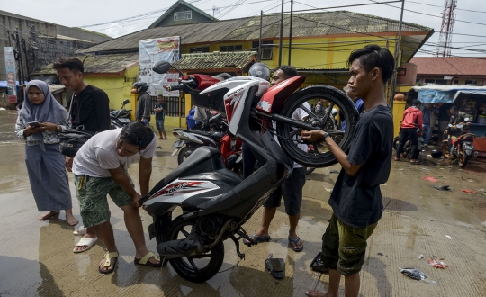 Kawasan Rawa Bokor Terendam Banjir Usai Hujan Deras