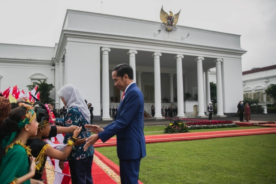 Jokowi Terima Kunjungan Kenegaraan Presiden Singapura di Istana Bogor