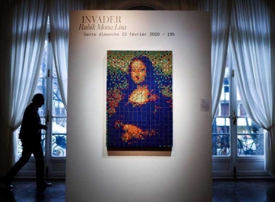 Karya Seni Jalanan Rubik Mona Lisa Bakal Dilelang 2 Miliar Rupiah