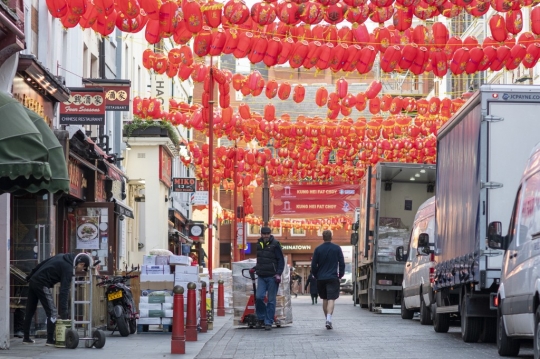 Potret Sepi China Town di London di Tengah Wabah Virus Corona