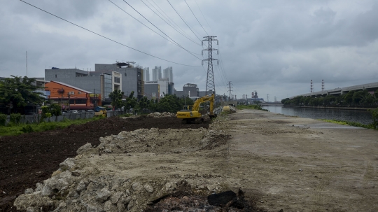 Meninjau Pembangunan RTH Pluit Karang