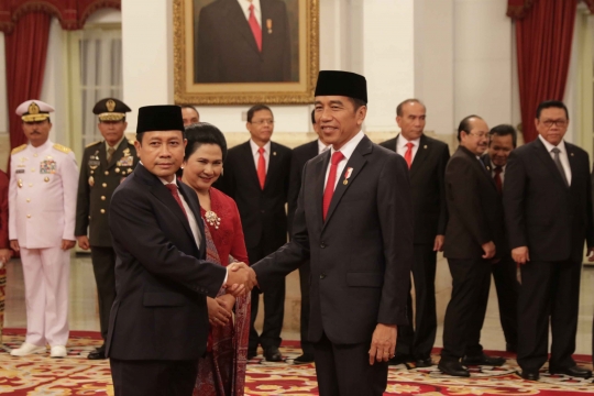 Presiden Jokowi Lantik Laksdya Aan Kurnia Jadi Kepala Bakamla