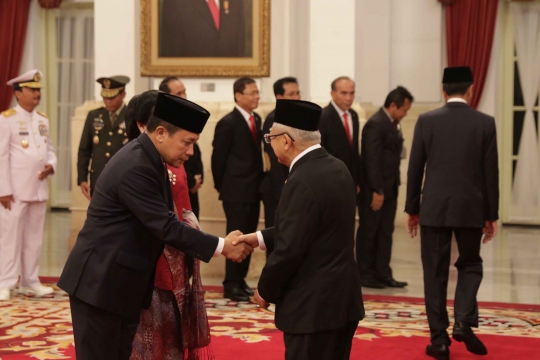 Presiden Jokowi Lantik Laksdya Aan Kurnia Jadi Kepala Bakamla