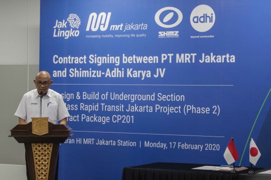 Kontrak Proyek MRT Jakarta Fase II Resmi Ditandatangani