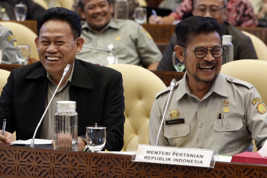 Mentan Syahrul Yasin Limpo Raker dengan Komisi IV