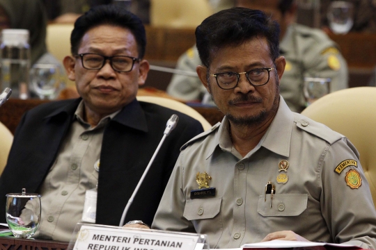 Mentan Syahrul Yasin Limpo Raker dengan Komisi IV