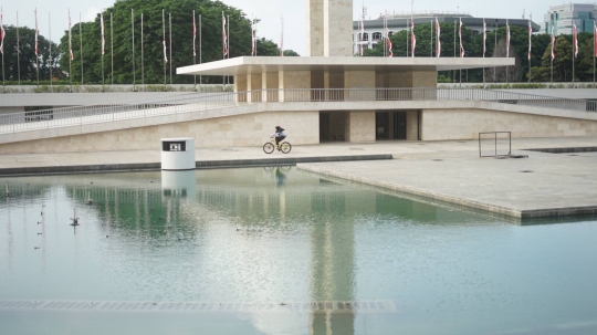 Warga Pilih Beraktivitas di Lapangan Banteng Saat Monas Sedang Direvitalisasi