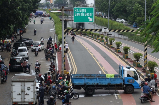 Tidak Bisa Dilalui, Terowongan Angkasa Terendam Banjir