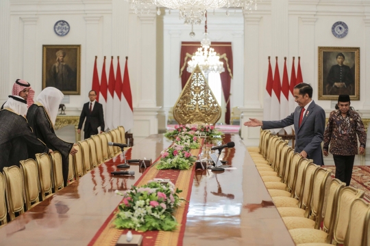 Presiden Jokowi Terima Kunjungan Sekjen Liga Muslim Dunia