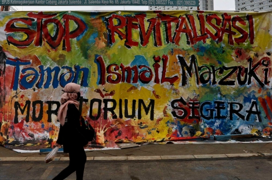 Mural Bermuatan Protes Hiasi Revitalisasi Taman Ismail Marzuki