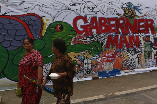 Mural Bermuatan Protes Hiasi Revitalisasi Taman Ismail Marzuki