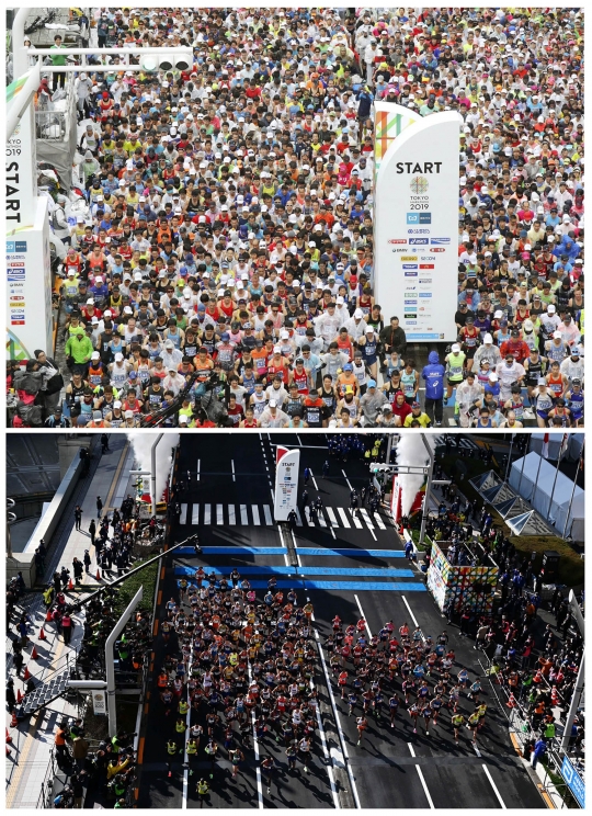 Waspada Virus Corona, Tokyo Marathon 2020 Sepi