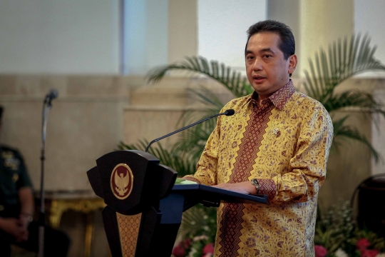 Pukul Gong, Jokowi Buka Raker Kementerian Perdagangan 2020