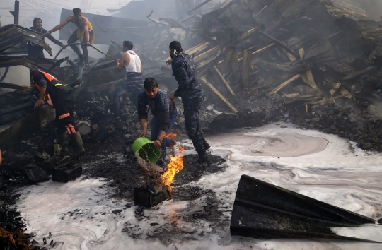 Kebakaran Pasar di Gaza, 11 Orang Tewas Puluhan Lainnya Luka-Luka