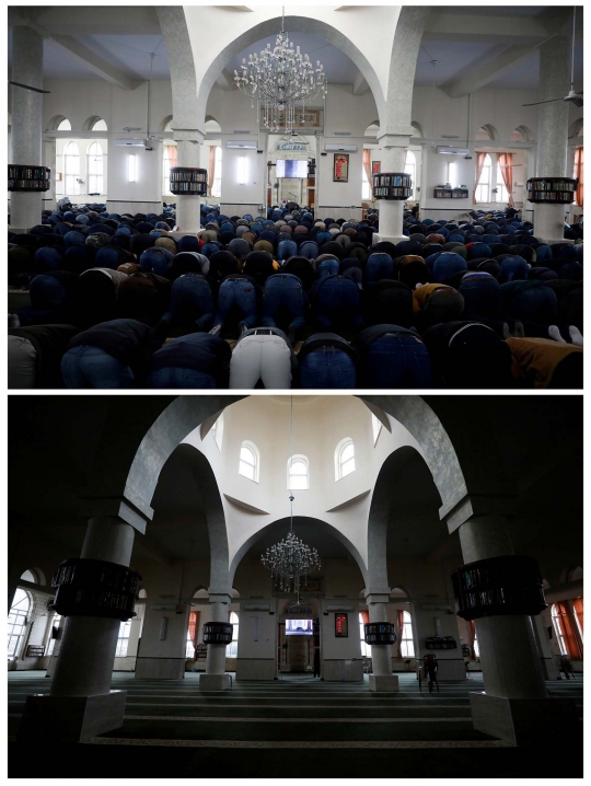 Potret Masjid di Sejumlah Negara Sepi Gara-Gara Corona
