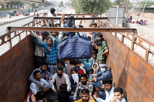 Lockdown, Warga India Ramai-Ramai Pulang Kampung