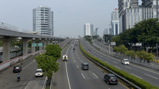 Wabah Corona, Jalan Protokol Jakarta Lengang di Hari Nyepi
