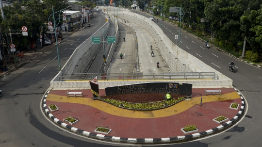 Wabah Corona, Jalan Protokol Jakarta Lengang di Hari Nyepi