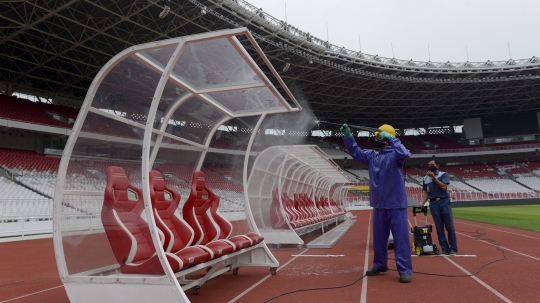 Sterilisasi Stadion GBK untuk Antisipasi Virus Corona