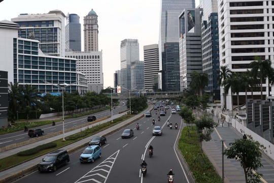 Tak Lagi Padat, Kini Ruas Jalan Jakarta Terlihat Lengang