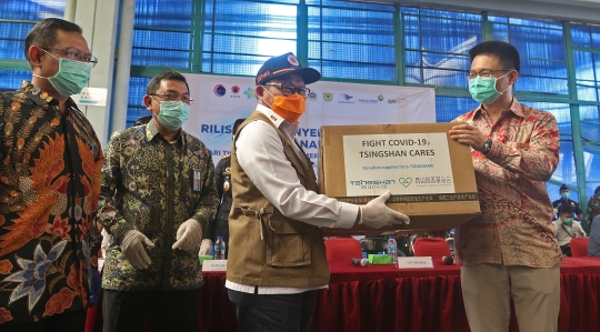 Bantuan Alat Kesehatan Covid 19 dari China Tiba di Indonesia