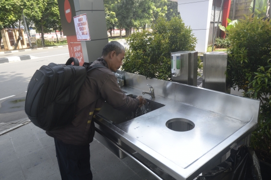 Cegah Penyebaran Corona, KPK Sediakan Fasilitas Cuci Tangan