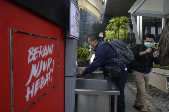 Cegah Penyebaran Corona, KPK Sediakan Fasilitas Cuci Tangan