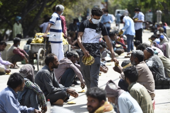 Potret Tunawisma India Bertahan di Tengah Wabah Covid-19