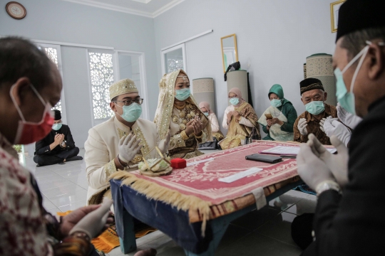 Suasana Pernikahan di Tengah Pandemi Corona