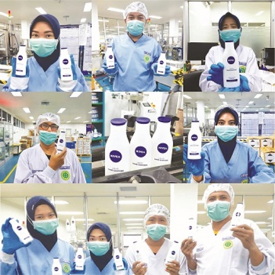 Pabrik Nivea di Malang Ubah Sebagian Fasilitasnya untuk Produksi Hand Sanitizer