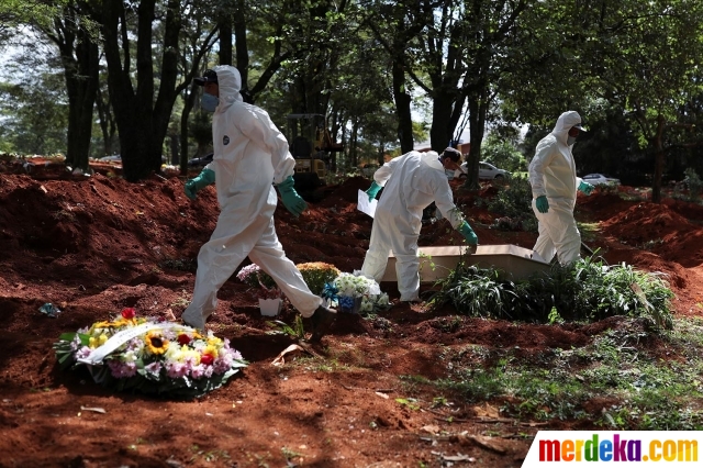 Foto : Brazil Siapkan Kuburan Massal Korban Covid-19