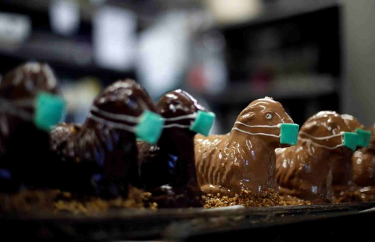 Kue Domba Bermasker Meriahkan Hari Paskah di Jerman