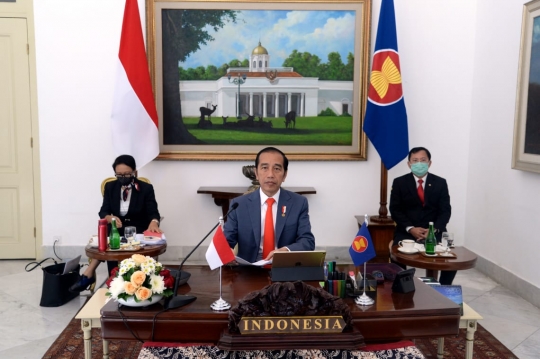 Jokowi Hadiri KTT ASEAN Khusus Covid-19 Secara Virtual