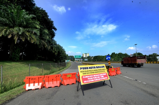 Lengangnya Kota Bogor pada Hari Pertama PSBB