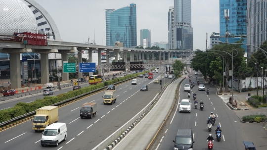 Begini Suasana Arus Lalu Lintas Jakarta di Hari ke-11 PSBB