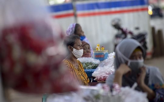 Pedagang Kembang Tabur Sepi Pembeli di Tengah Pandemi