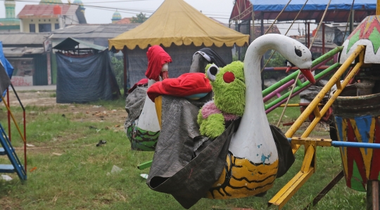 Senyap Pasar Malam di Depok Akibat Corona