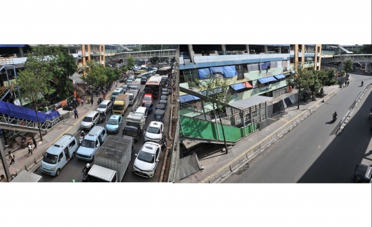 Kontras Pasar Tanah Abang Sebelum dan Saat Dilanda Covid-19