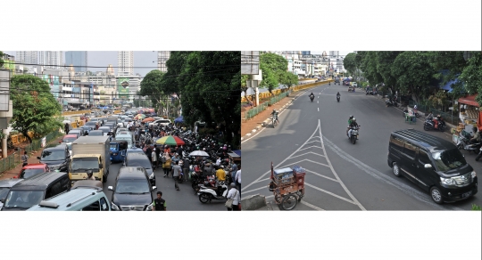 Kontras Pasar Tanah Abang Sebelum dan Saat Dilanda Covid-19