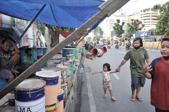 Nestapa Penjual Beduk Tanah Abang Terdampak Covid-19