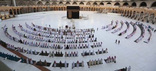 Suasana Salat Idul Fitri di Masjidil Haram