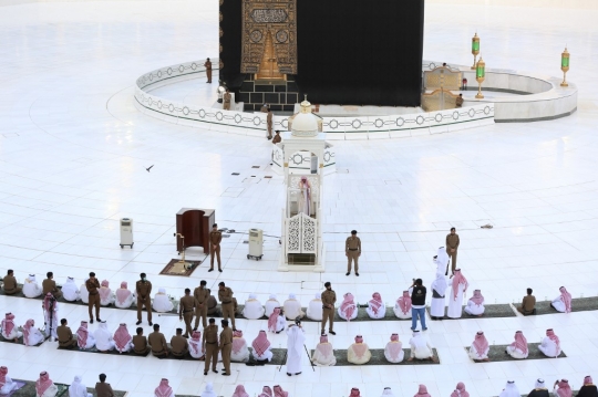 Suasana Salat Idul Fitri di Masjidil Haram