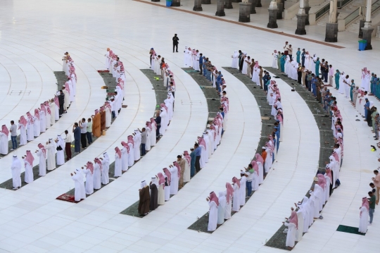 Suasana Salat Idul Fitri di Masjidil Haram